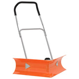 Dual Angle Snow Shovel with Extendable Handle Orange Steel 364820