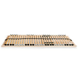 Slatted Bed Base without Mattress with 28 Slats 7 Zones 70x200 cm 246443