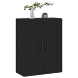 Wall Mounted Cabinet Black 69.5x34x90 cm Engineered Wood 830405