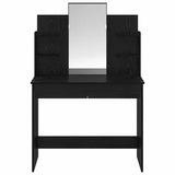 Dressing Table with Mirror Black Oak 96 x 39 x 142 cm 872031