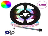 LED Strip 12 pcs Black and Transparent 40 x 0.8 x 0.3 cm 3429095