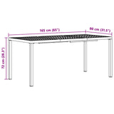 Outdoor Furniture Set 5 pcs Anthracite Steel 3422872