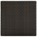 Garden Bar Table Brown 60.5x60.5x110.5 cm Poly Rattan 45870