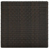 Garden Bar Table Brown 60.5x60.5x110.5 cm Poly Rattan 45870
