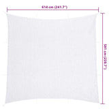 Camouflage Net with Storage Bag 614x581 cm White 4008297