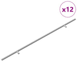 Cabinet Handle 12 pcs Silver 700mm Stainless Steel 864738