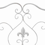Garden Bench White 104 x 54 x 93cm Steel 42008112