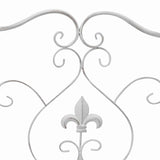 Garden Bench White 104 x 54 x 93cm Steel 42008112