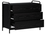 Sideboard Black Oak 73 x 33 x 81 cm Engineered Wood 8013818