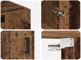 Wall-Mounted Cabinet 2 pcs Old Wood 69.5 x 34 x 90 cm 3394506