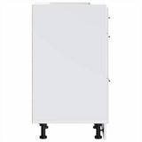 Kitchen Base Cabinet "Porto" High Gloss White Engineered Wood 854222