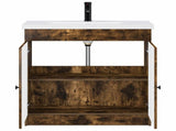 Bathroom Furniture Set Smoked Oak 56 x 37.5 x 81 cm 3404129