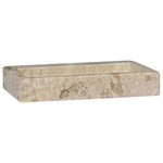 ZNTS Sink Cream 38x24x6.5 cm Marble 149186