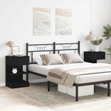 Bedside Cabinet 2 pcs Black Oak 40 x 35 x 65 cm Engineered Wood 862700