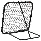 Football Rebounder Adjustable Black 84x73x60-80 cm Steel 4007968