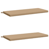 2-Piece Bench Cushions SOEST 2 pcs 100% Polyester Sand 949321