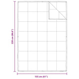 2-in-1 Duvet White 155 x 220 cm Down 42007670