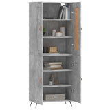 Highboard Concrete Grey 69,5x34x180 cm Engineered Wood 3199533
