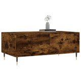 Coffee Table Smoked Oak 90x50x36.5 cm Engineered Wood 830801