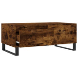 Coffee Table Smoked Oak 90x50x36.5 cm Engineered Wood 830817