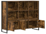 Book Cabinet 2 pcs Smoke Oak 99.5 x 30 x 108 cm Engineered Wood 3403024