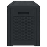 Garden Storage Box Anthracite 119x48x60 cm Polypropylene 152197