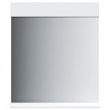 Bathroom Mirror with Shelf BERG White 60x12x70 cm Solid Wood 358558