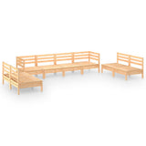 8 Piece Garden Lounge Set Solid Pinewood 3082572