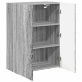 TV Wall Cabinet Grey Sonoma 59.5 x 31 x 80 cm Engineered Wood 892365