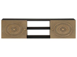TV Cabinet with Shelf with Storage Brass 105 x 30 x 35 cm 42020077