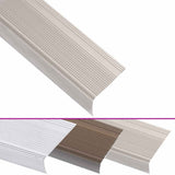 Stair Nosings in L-shape 15 pcs Aluminium 90 cm Champagne 146749