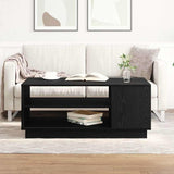 Coffee Table Black Oak 102 x 55 x 43 cm Engineered Wood 862713