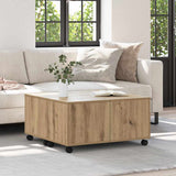 Coffee Table Artisan Oak 75 x 75 x 38 cm Engineered Wood 875481