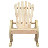 Garden Adirondack Chair Set of 4 Natural Wood Solid fir wood 3207117