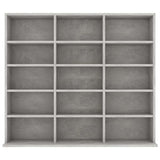 CD Cabinet Concrete Grey 100x23x89.5 cm Engineered Wood 801791