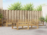 Outdoor Sofa Set 8 pcs White 327 x 168.5 x 73 cm 3386593