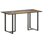 ZNTS Dining Table 140 cm Solid Reclaimed Wood 320692