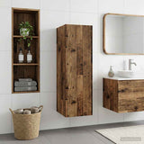 Wall-mounted Bathroom Cabinet Old Wood 33 x 34.5 x 100 cm 890530