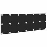 Bed Headboard Black Oak 240 x 1.5 x 80.5 cm Engineered Wood 862085