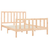Bed Frame without Mattress 140x200 cm Solid Wood Pine 3106703