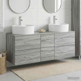 Bathroom Furniture Set 3 pcs Grey Sonoma 49.5 x 44.5 x 65 cm 3405888