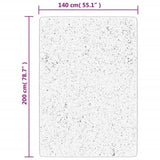 Rug IZA Short Pile Scandinavian Look Grey 140x200 cm 375453