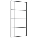 Sliding Door with Hardware Set 102,5x205 cm ESG Glass&Aluminium 3332927