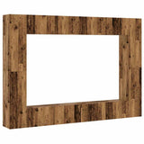 Wall Mounted TV cabinets 8 pcs Old Wood Engineered Wood 3328977