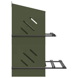 Chicken Nesting Box with 4 Compartments Olive Green Metal 864353
