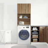 Washing Machine Cabinet Artisan Oak 64x24x190 cm Engineered Wood 859135