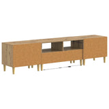 5 Piece LED TV Cabinet Artisan Oak Engineered Wood 3416771