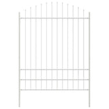 Garden Fence Woerden White 170 x 225 cm Powder-Coated Steel 42003921