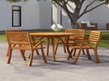 Garden Table 110 cm Solid Wood Acacia 363303