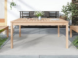 Garden Table 121x82.5x76 cm Solid Wood Pine 823969